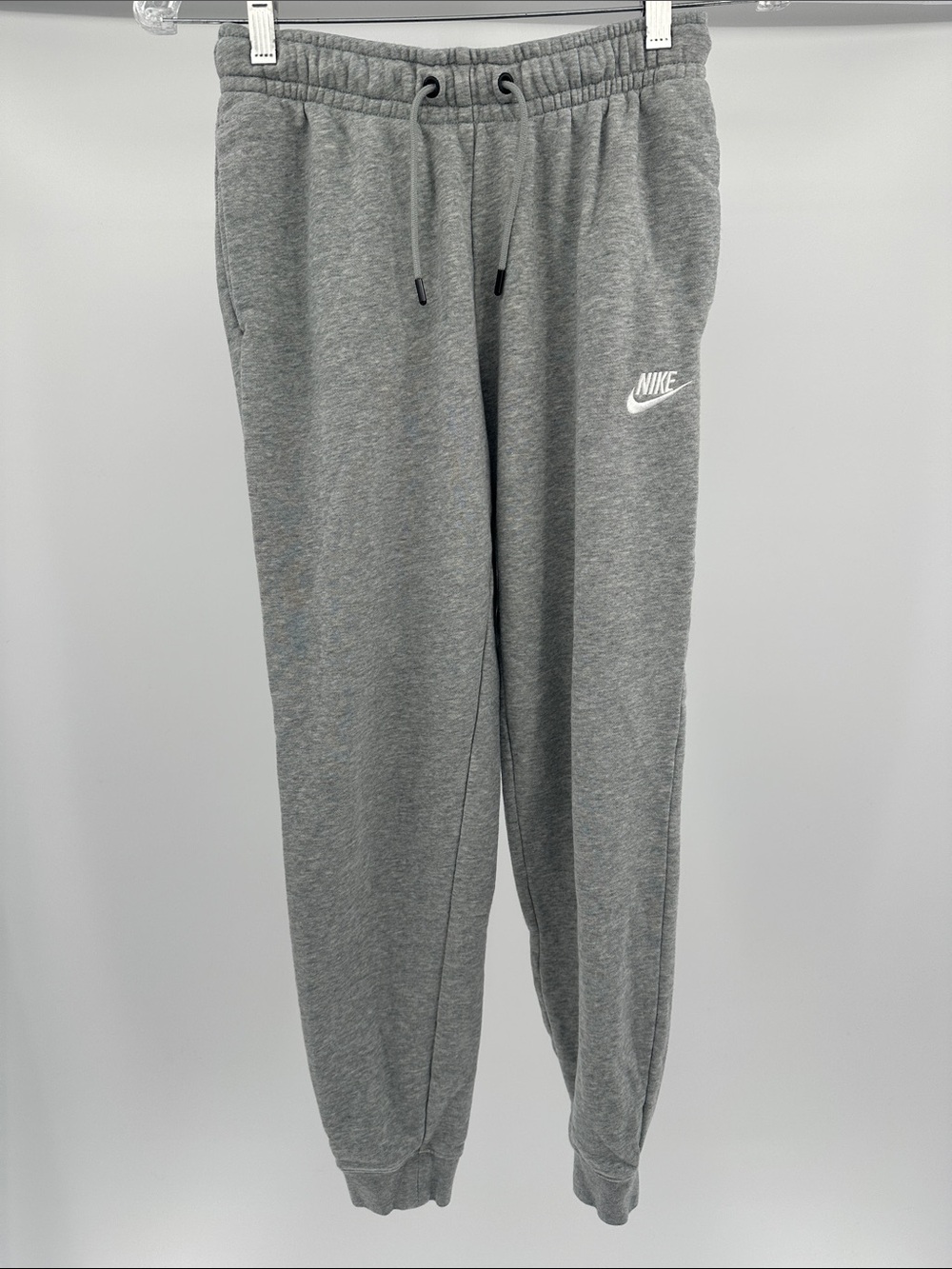 Nike Gray Boys' Sweatpants with White Swoosh